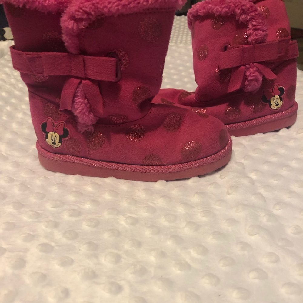 Minnie Hot Pink Kids Boots
